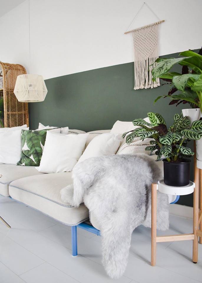 Verzorgen Bedrijf Ventileren Make-over van pink naar green room - Keeponstyling